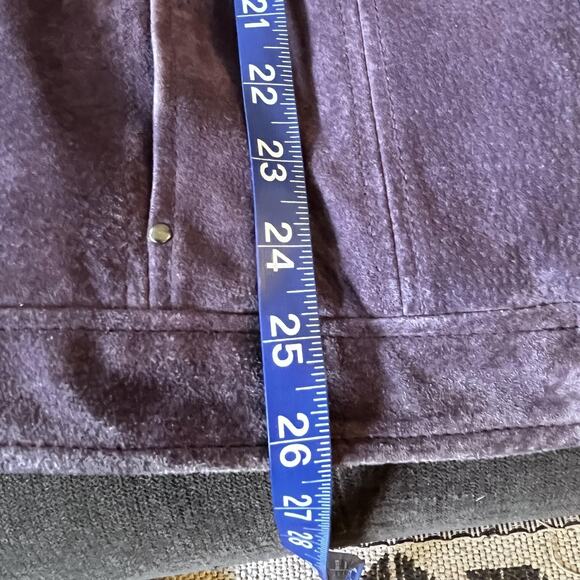 Style & Co Jacket Womens‎ 18W Genuine Leather Full Zip Lined New Plus Size Suede - Picture 5 of 11